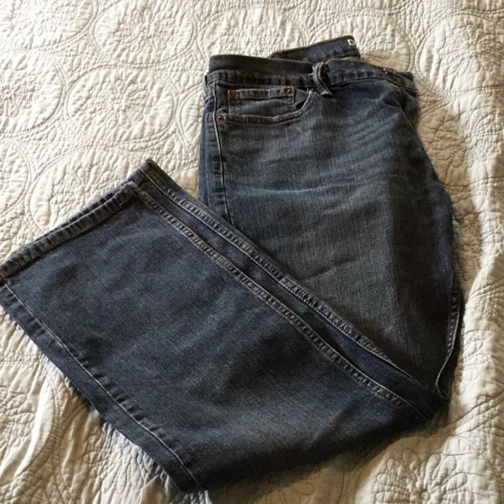 Men's Levi’s Denizen 218 straight fit Classic Blue Jeans 36 x 32